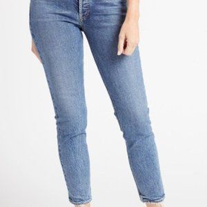 Agolde Blue Straight Leg Jeans